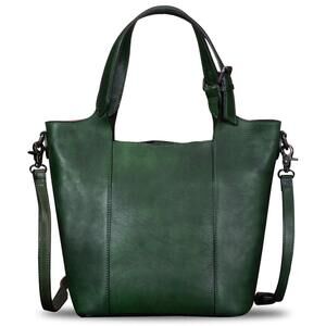 8342 Leather Handbag Vintage Handmade Shoulder Bag Purse Tote Cowhide